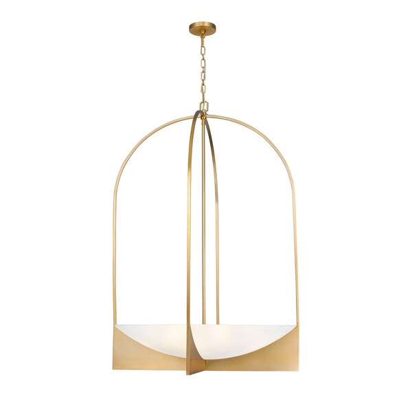Z-Lite Devon Chandelier, 8-Light, 32 In.W x 48.5 In.H, Modern Gold/Sand Blast 1947-48MGLD - main